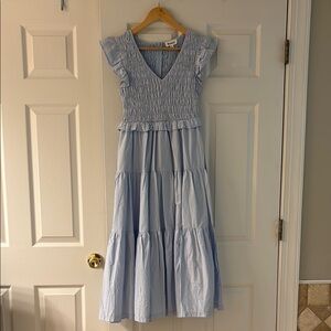 Pinkblush maternity blue maxi dress